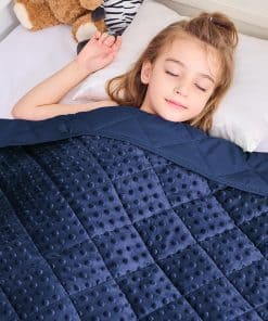 Manta ponderada para niños yescool de 5 lb Azul Manta