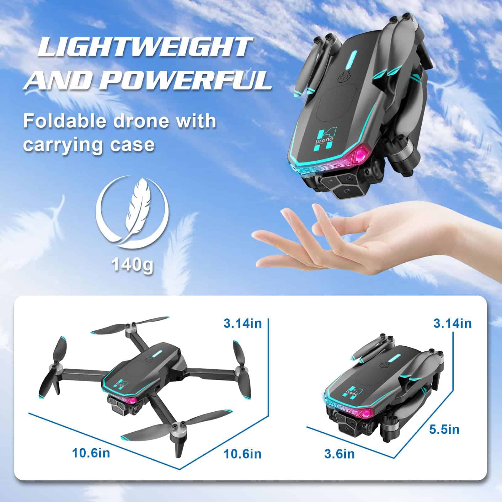 Drones con Cámara Brushless para Adultos Cámara 4k 2 - Imagen 7