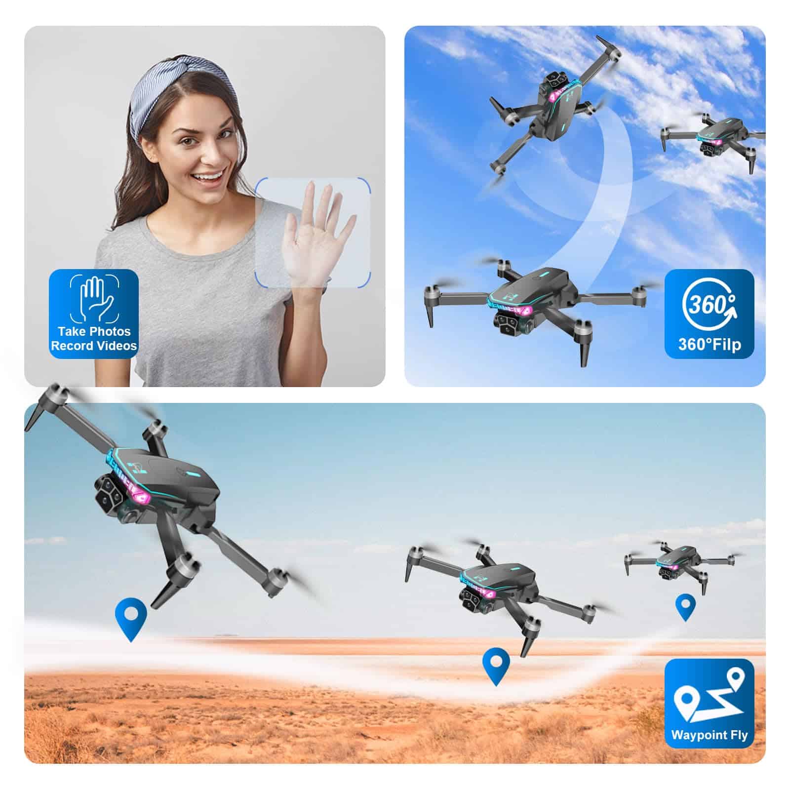 Drones con Cámara Brushless para Adultos Cámara 4k 2 - Imagen 5