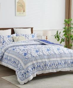 Juego de Edredón King Size FineStichery, 100% Algodón de