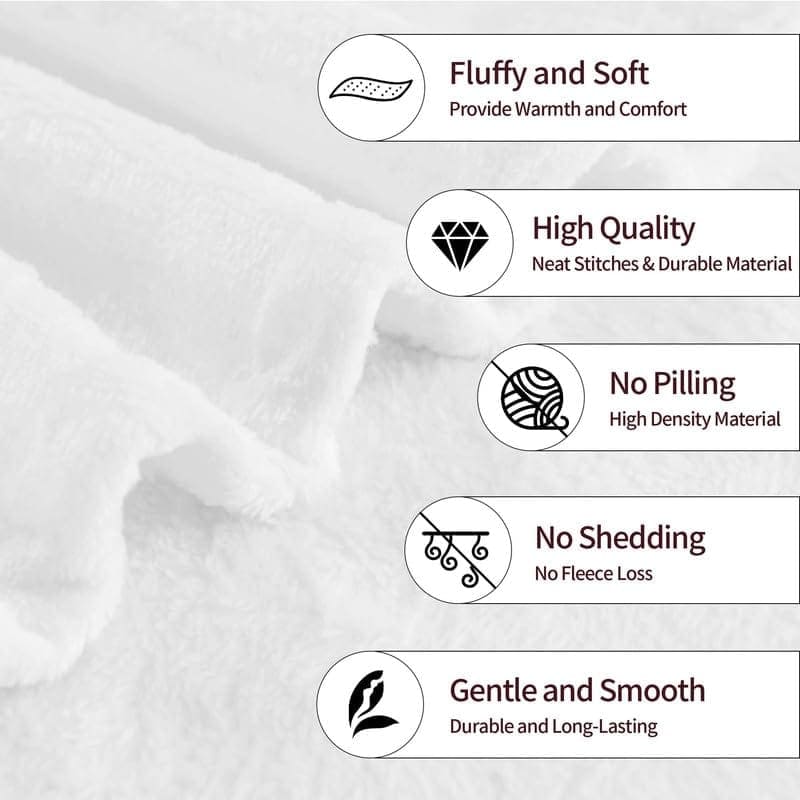 Manta de Zorro Cálido de Felpa, Manta de Zorro de Franela - Imagen 10