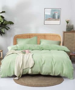 Juego de Funda nórdica Famanti Brown 3 Piezas 100% Algodón