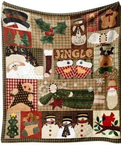 Manta de Navidad para Sofá 60x50, Cuadros de Invierno