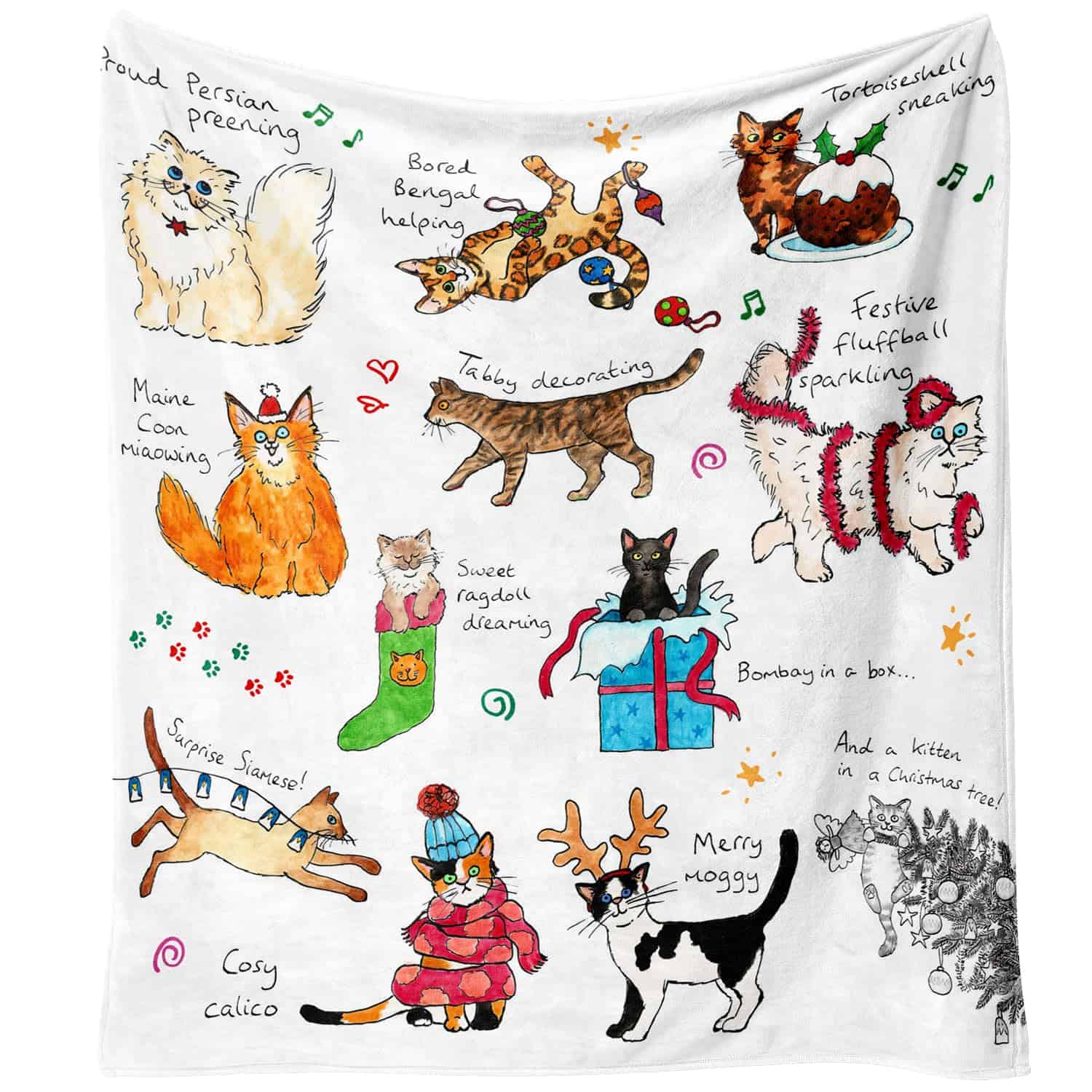 Manta navideña para sofá 60x50, Festival de Navidad,