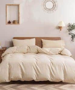 Juego de Funda de Edredón Famanti Brown 3 -Beige Arena