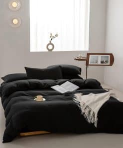 Juego de Funda de Edredón Famanti Brown 3 -Negro