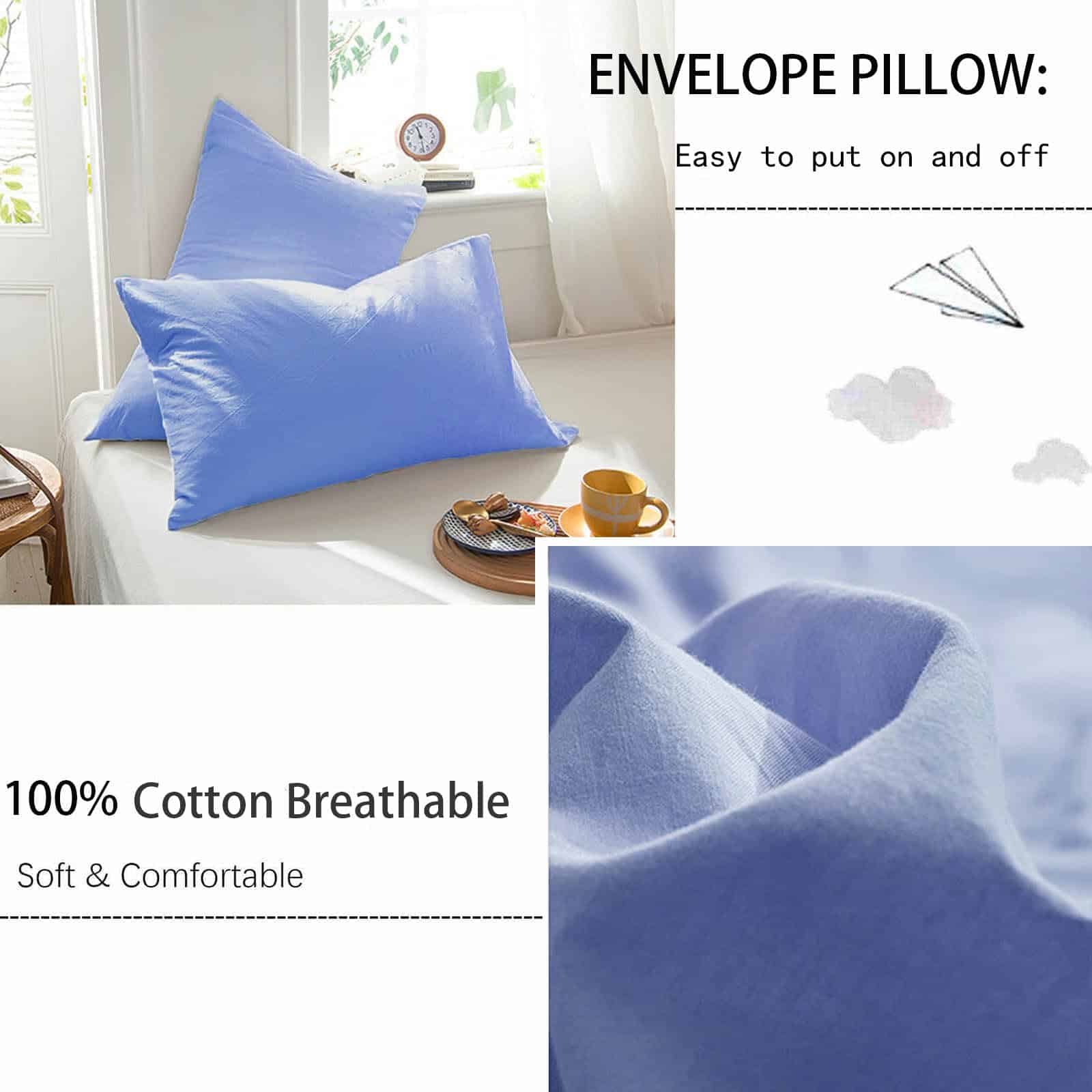 Set de Ropa de Cama Famanti Brown 3 Piezas 100% Algodón con - Imagen 6