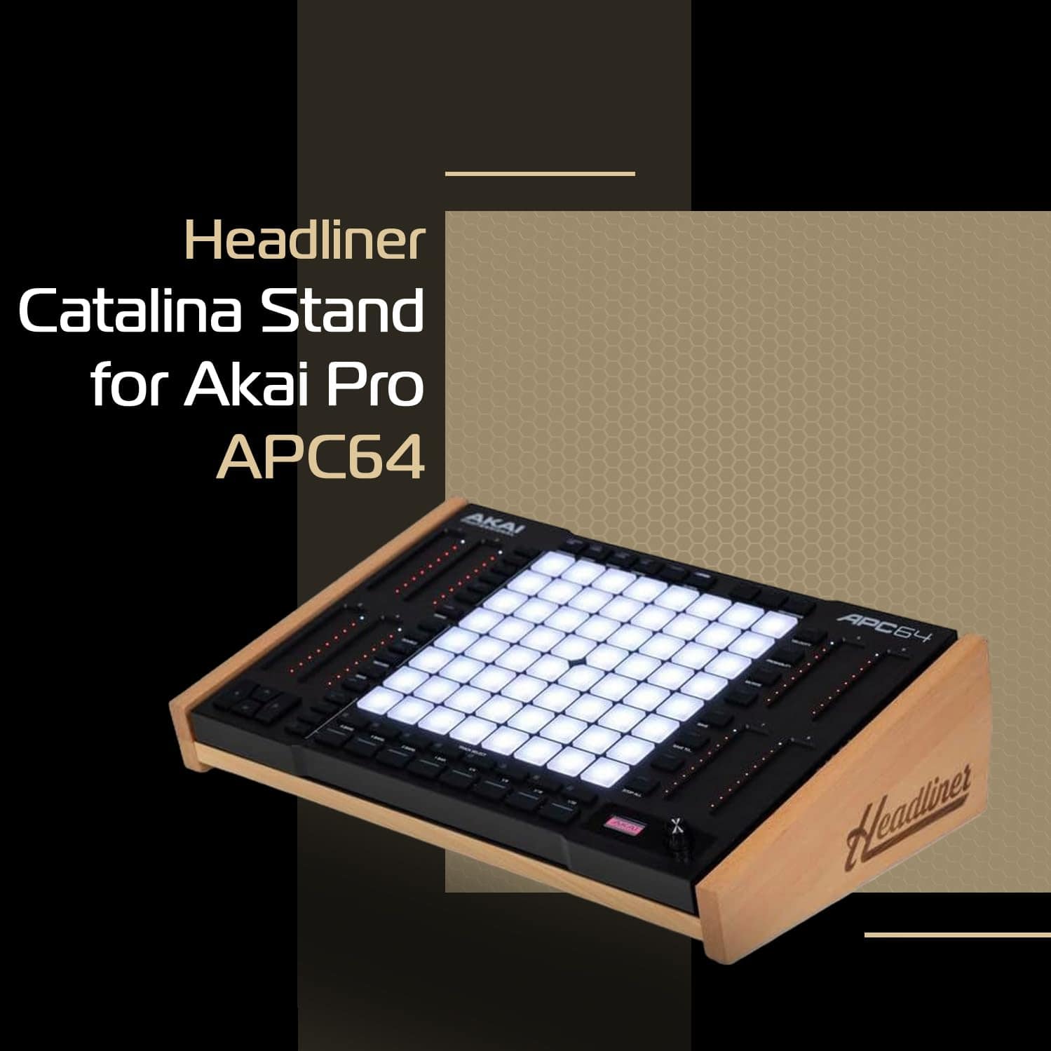 Base de madera natural para Akai Pro APC64 - Imagen 3