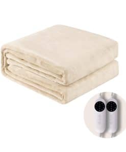 Manta Eléctrica con Control Dual OLIFE Calentada Lavable a