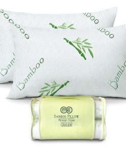 Pack de 2 Almohadas de Bambú Tamaño Queen OMEO para Dormir