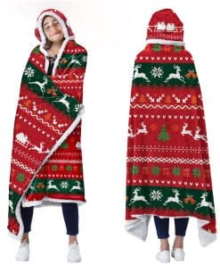 Mantas Poncho Bestshop - Manta Roja de Franela y Sherpa