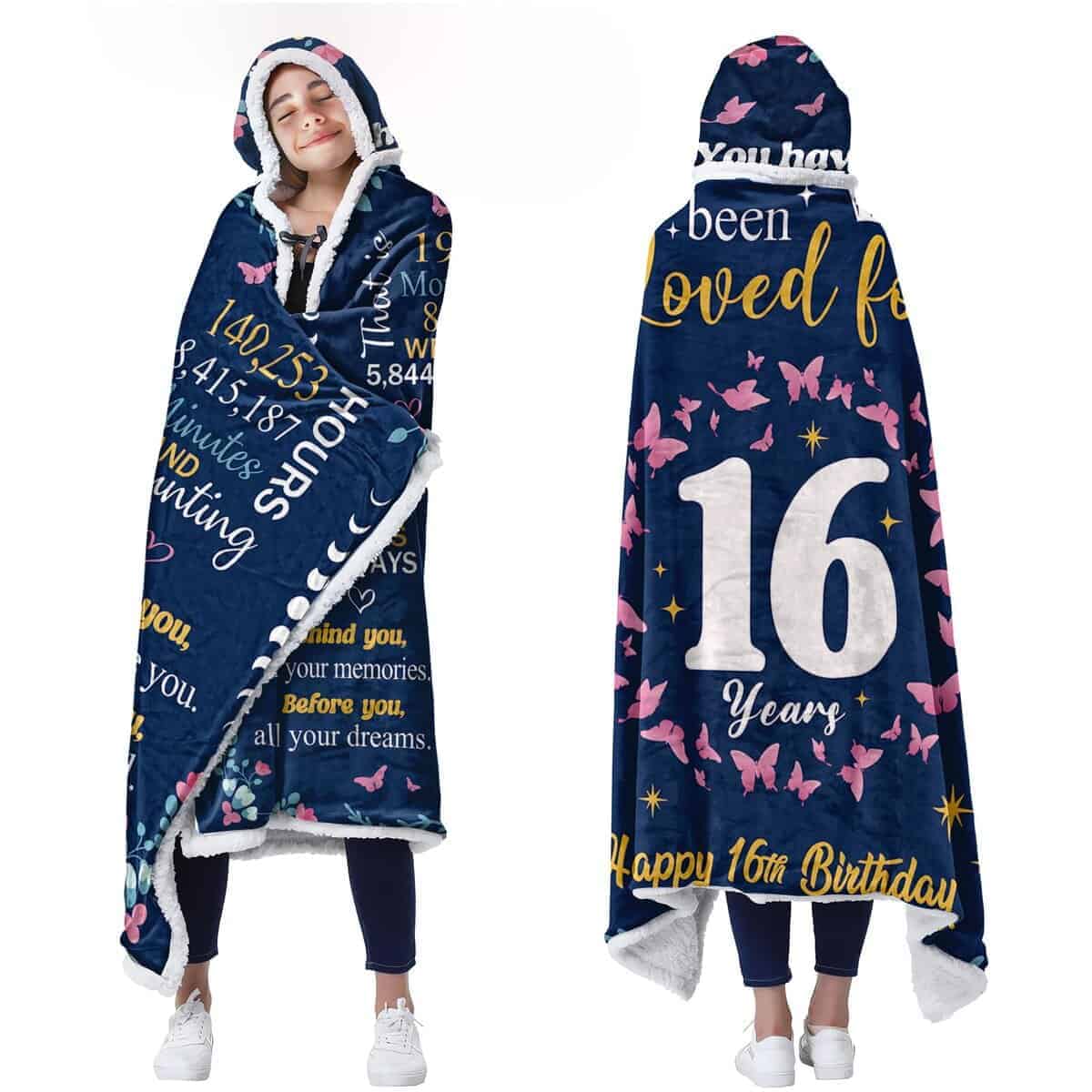 Regalos de Dulce 16 para Niñas, Manta Sherpa y Franela para