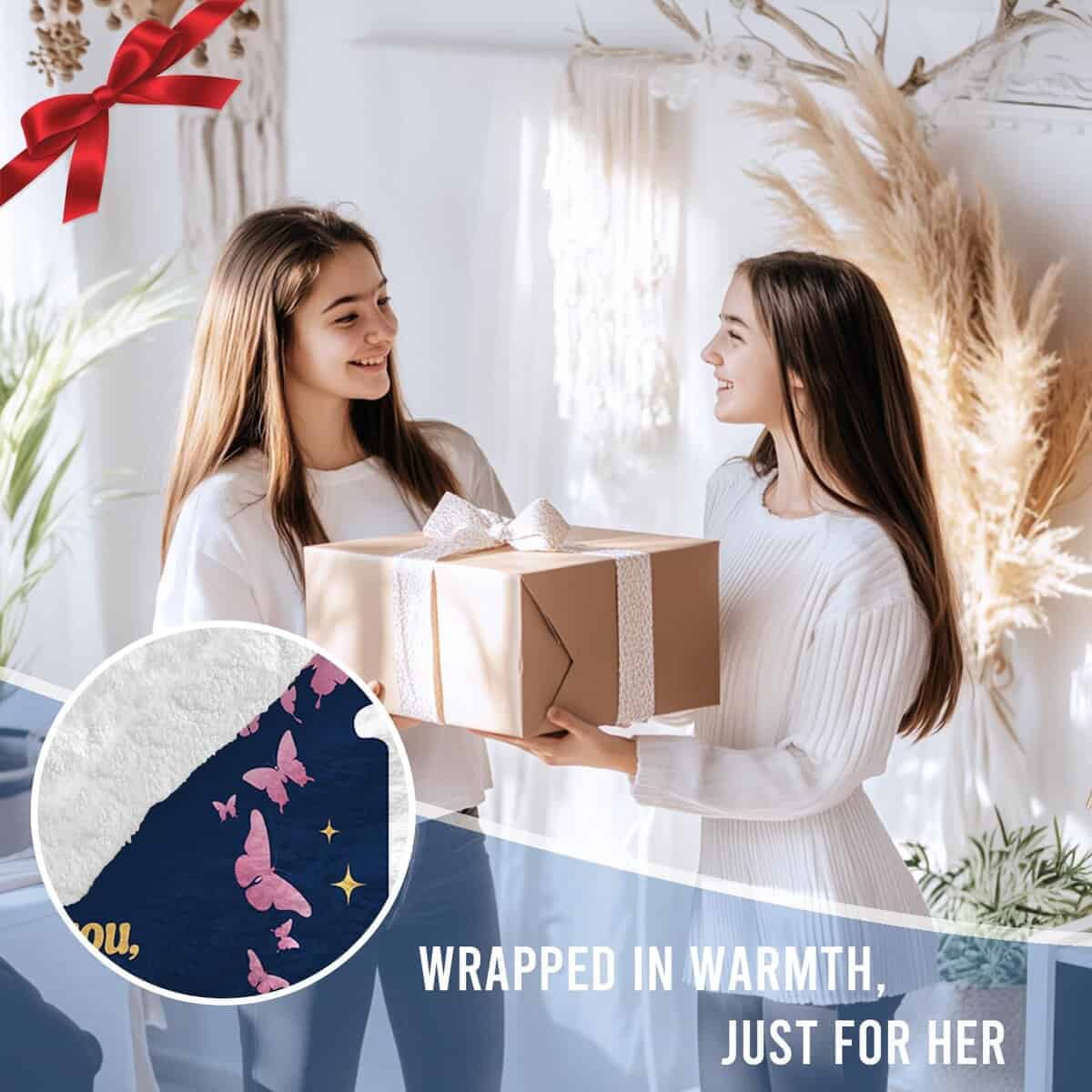 Regalos de Dulce 16 para Niñas, Manta Sherpa y Franela para - Imagen 8