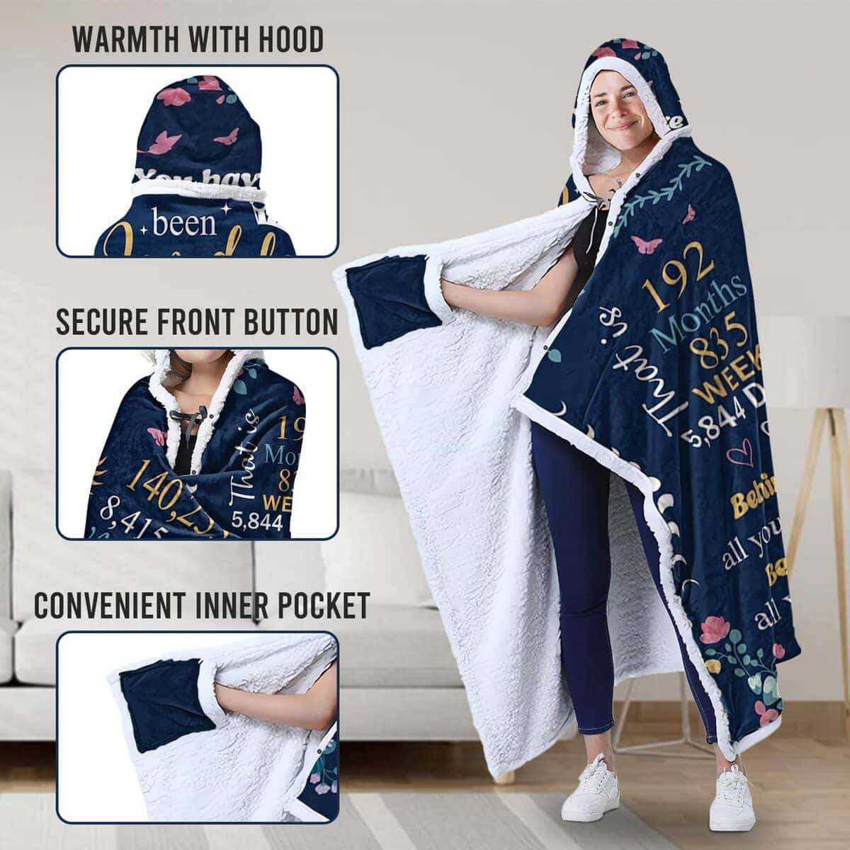 Regalos de Dulce 16 para Niñas, Manta Sherpa y Franela para - Imagen 4