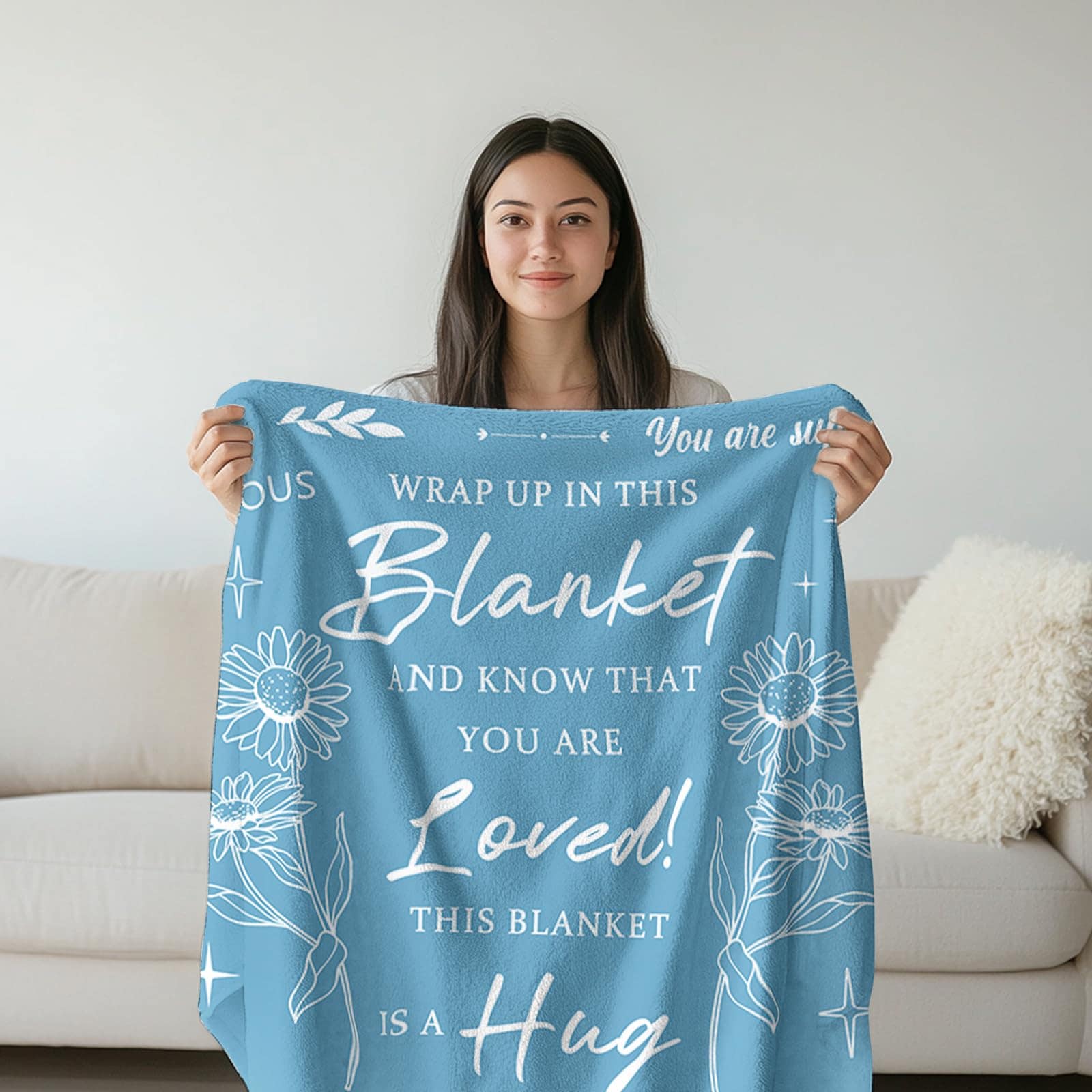 Regalos abrazantes para mujeres- Manta envolvente portátil - Imagen 6