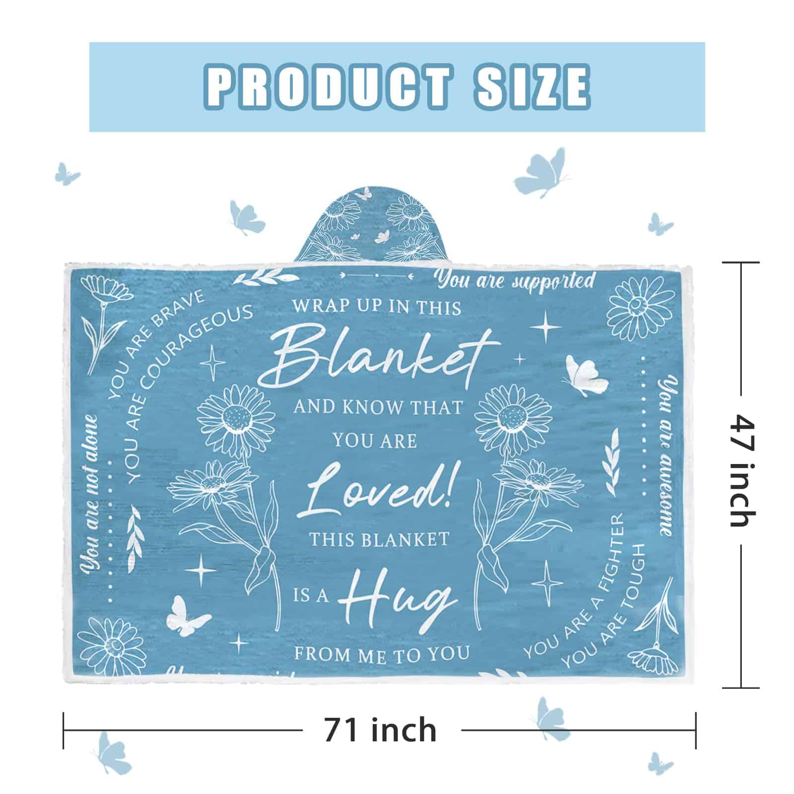 Regalos abrazantes para mujeres- Manta envolvente portátil - Imagen 3