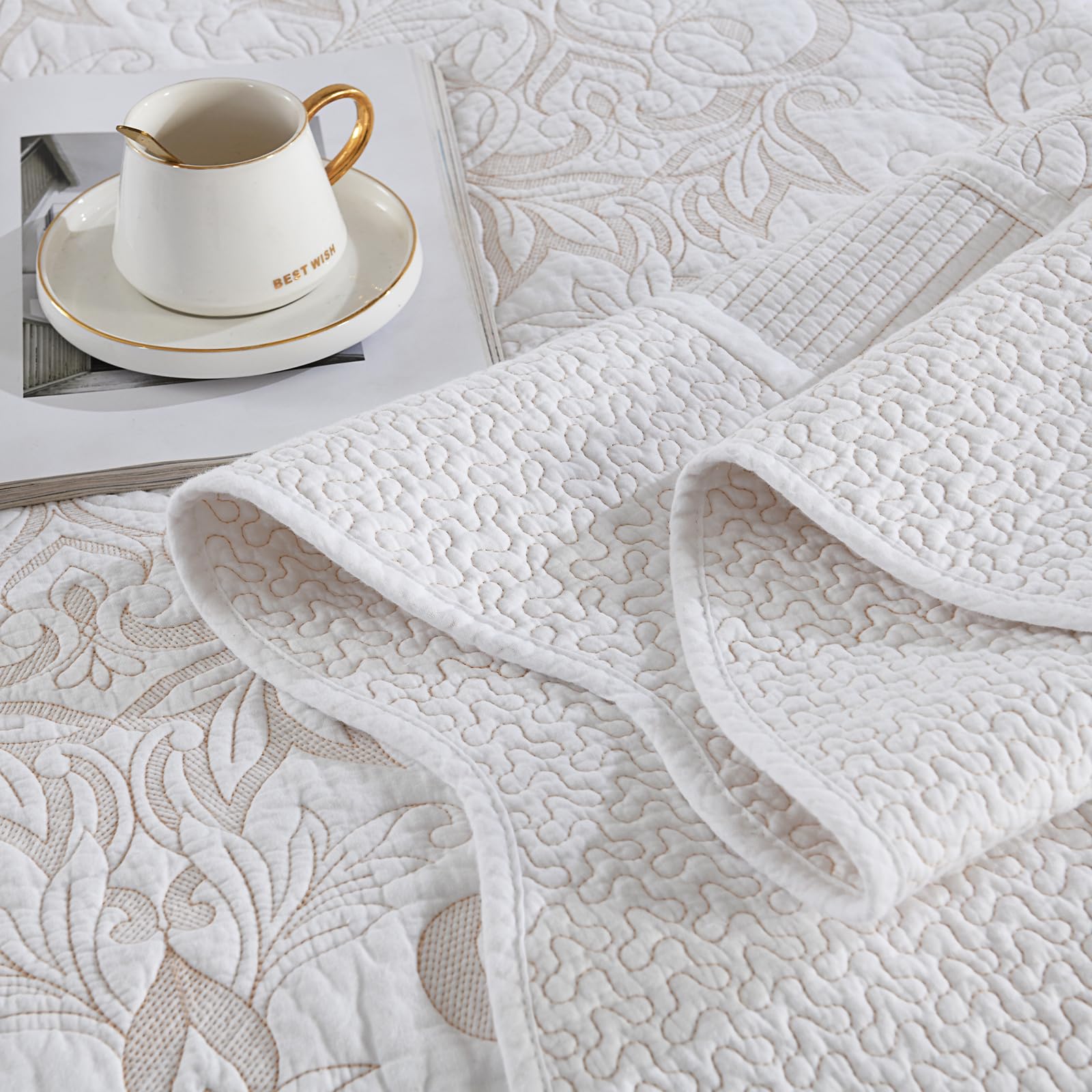 Bedduvit 100% Luxury Cotton 120"x120" Oversized California - Imagen 7