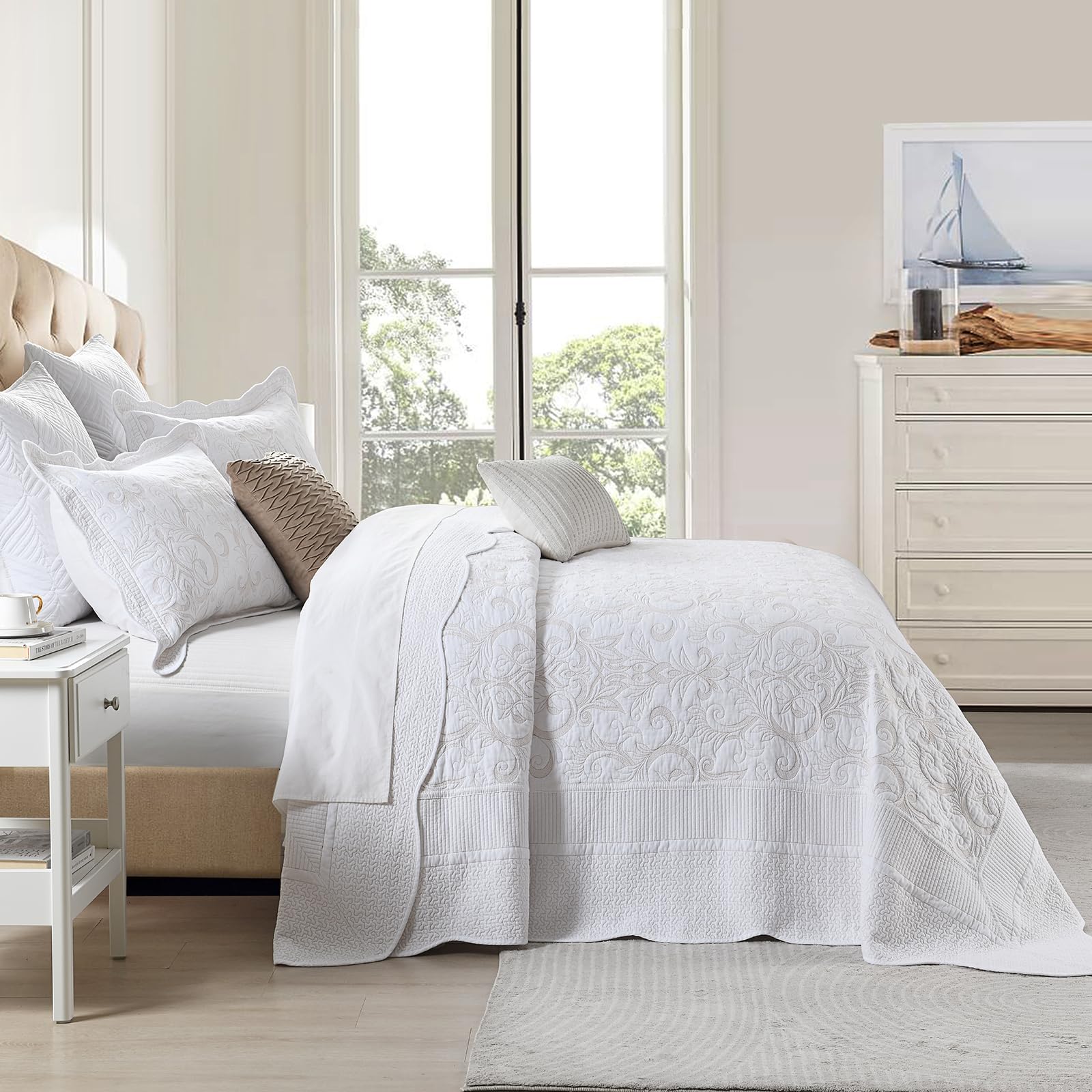 Bedduvit 100% Luxury Cotton 120"x120" Oversized California - Imagen 5