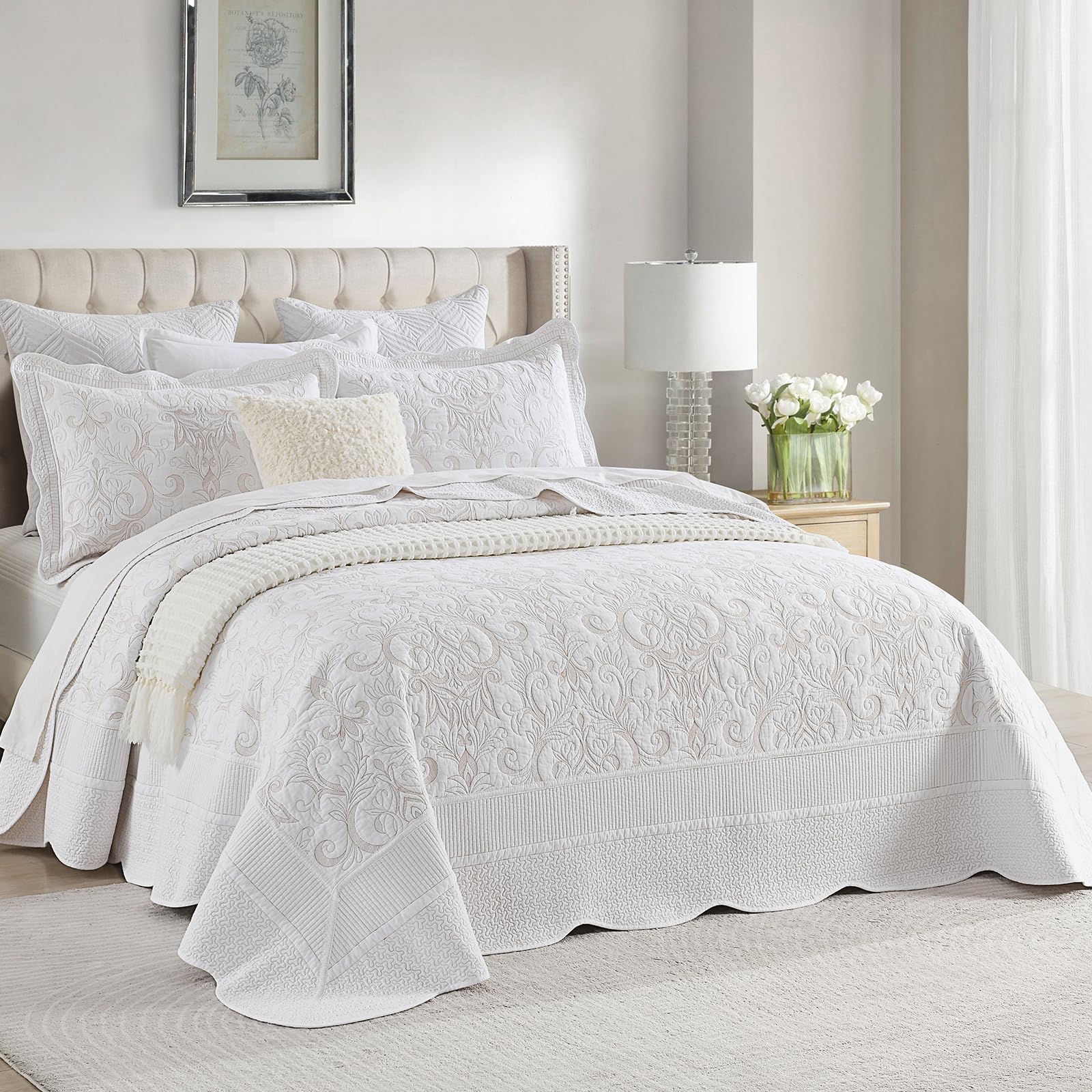 Bedduvit 100% Luxury Cotton 120"x120" Oversized California - Imagen 3