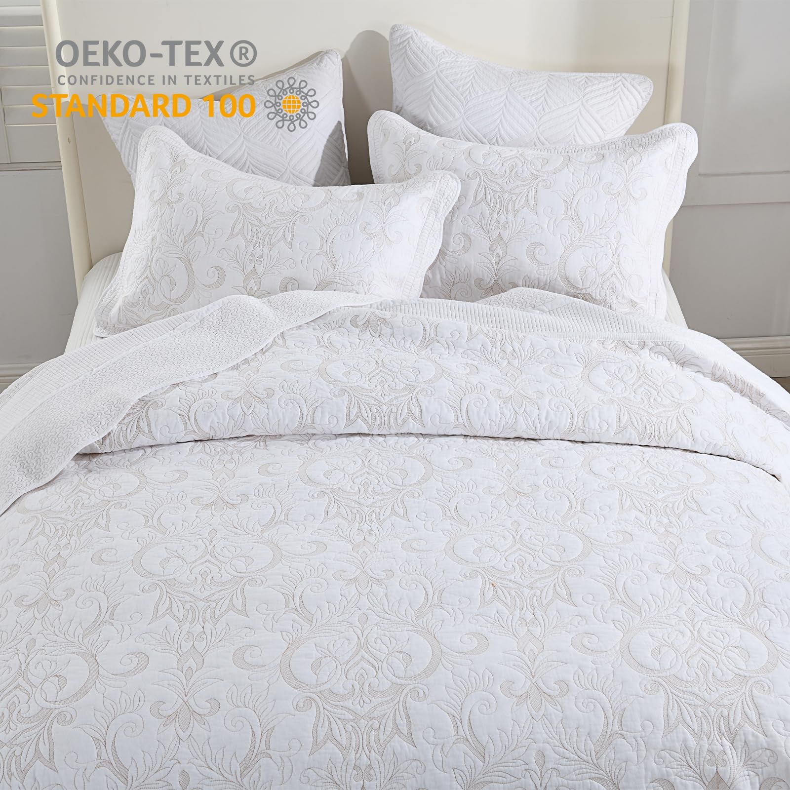 Bedduvit 100% Luxury Cotton 120"x120" Oversized California - Imagen 8