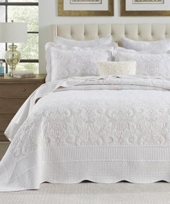 Bedduvit 100% Lujo Algodón 120"x102" Colcha Queen de Gran