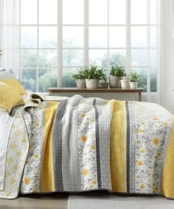 Edredón Amarillo VatinHK King Size - Edredón Acolchado de