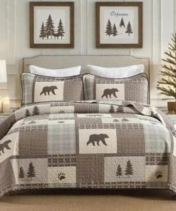 Juego de Edredón de Algodón 100% Doble VatinHK - Edredón de