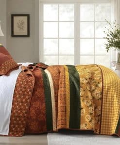 Juego de edredón de 100% algodón VatinHK tamaño queen -