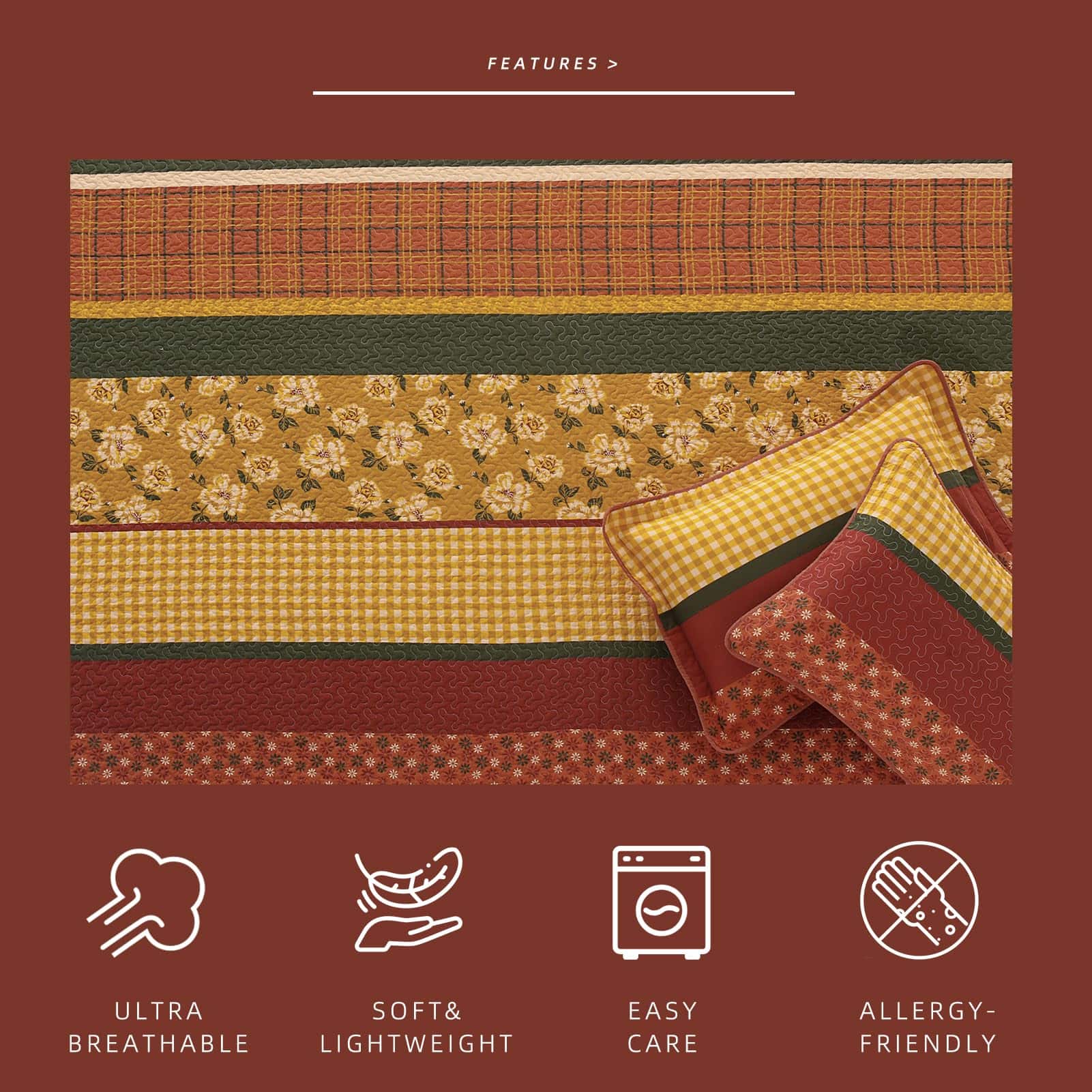 Juego de Edredón de Algodón 100% tamaño King - Edredones a - Imagen 10