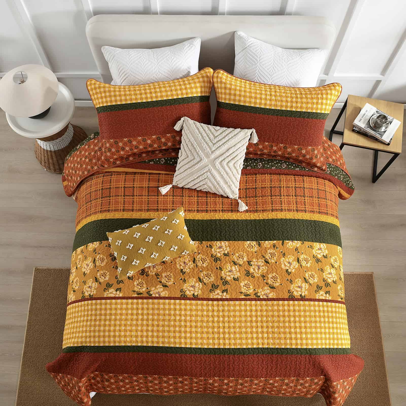 Juego de Edredón de Algodón 100% tamaño King - Edredones a - Imagen 5