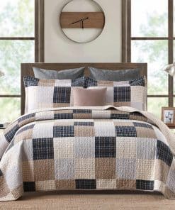 Colcha de Algodón de Lujo 100% VatinHK Tamaño Queen - Juego