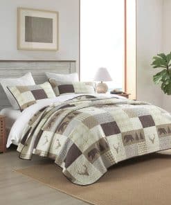 Colcha King de VatinHK 100% Algodón - Juego de Cama a