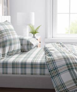 Juego de sábanas de franela gemela Forest Biome suave,