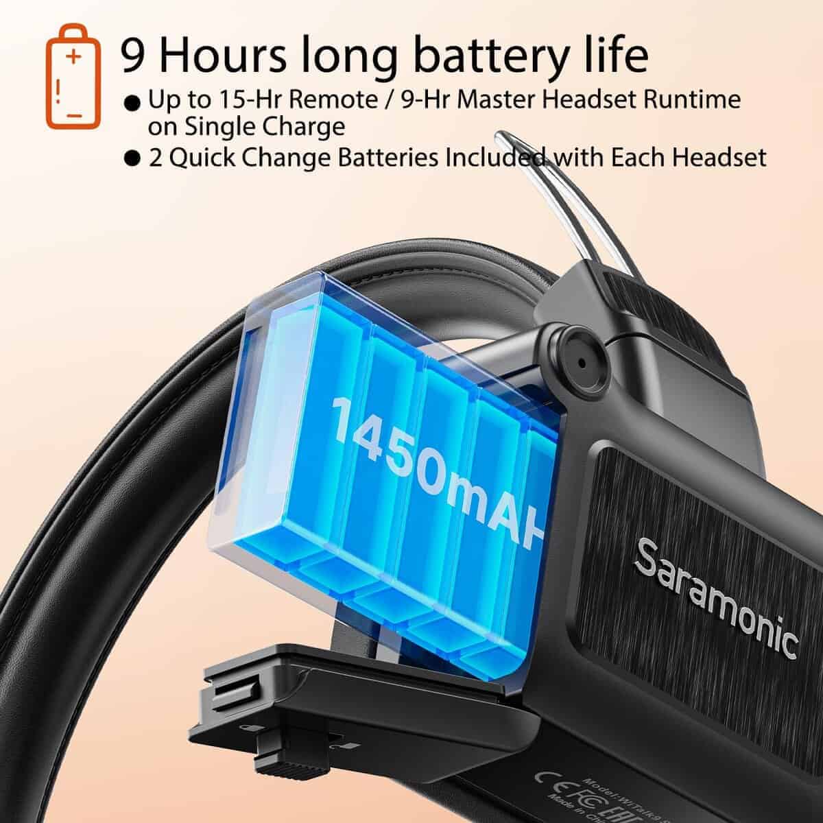 Saramonic WiTalk9-4S Sistema de intercomunicación - Imagen 5