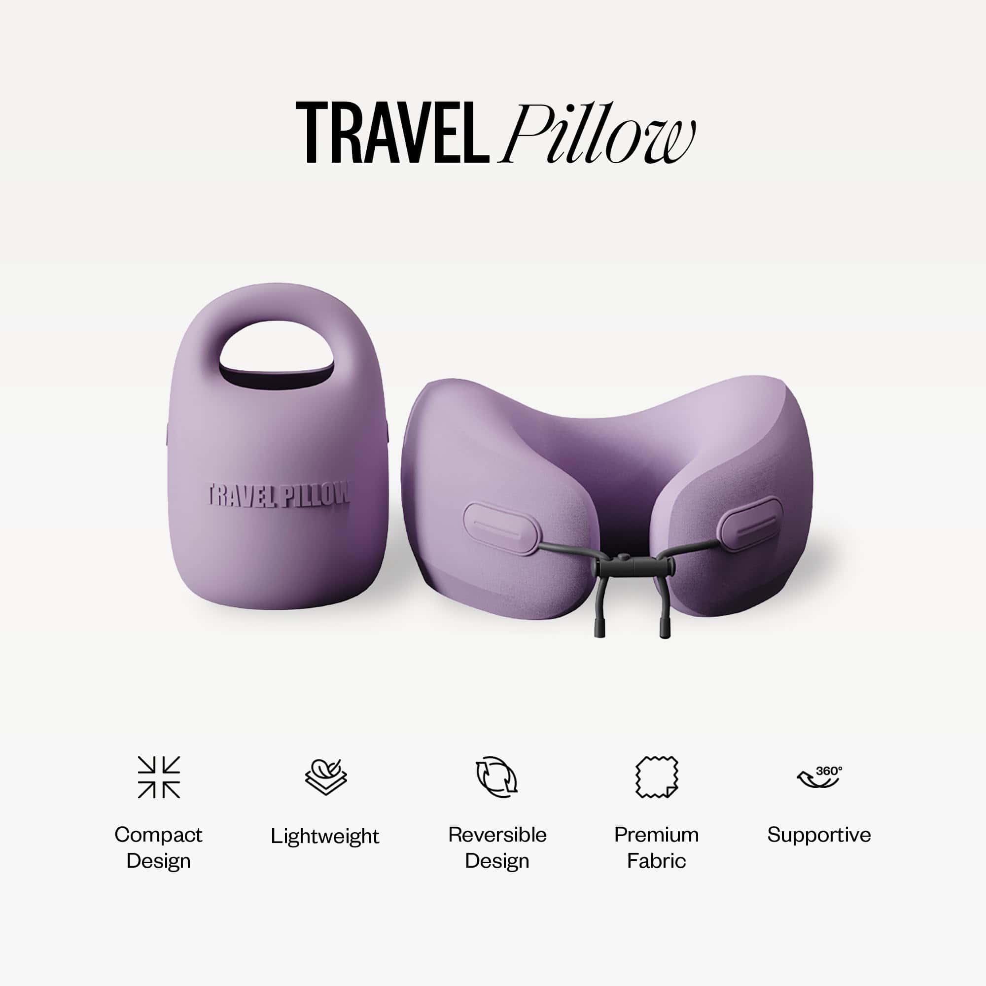 Almohada de Viaje y Avión PIXIE MOOD Every -Morado - Imagen 5