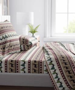 Juego de Sábanas de Franela Forest Kiss Twin Suave,