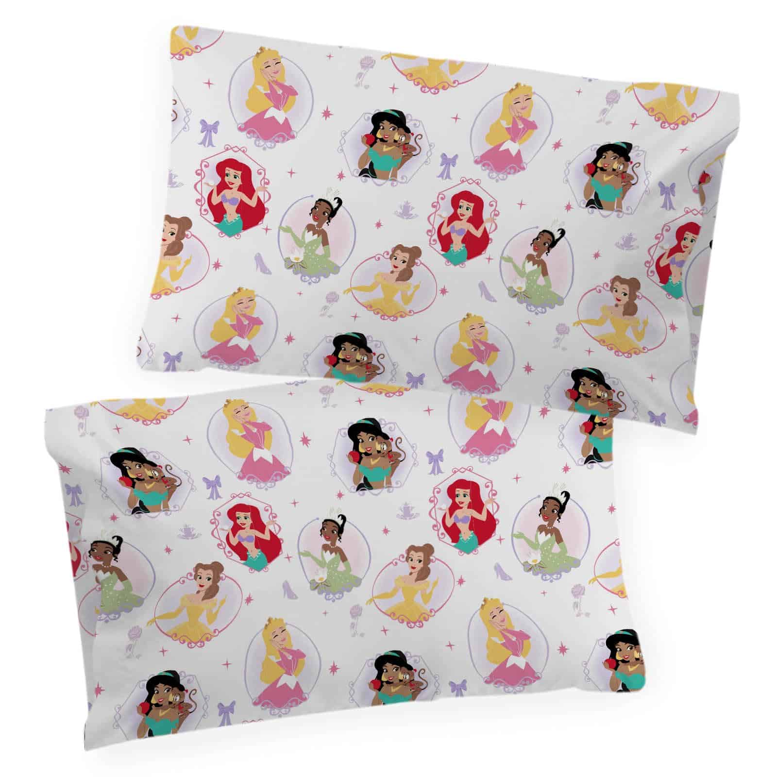 Funda de Almohada Reversible Disney Princess Besties 2 Pack