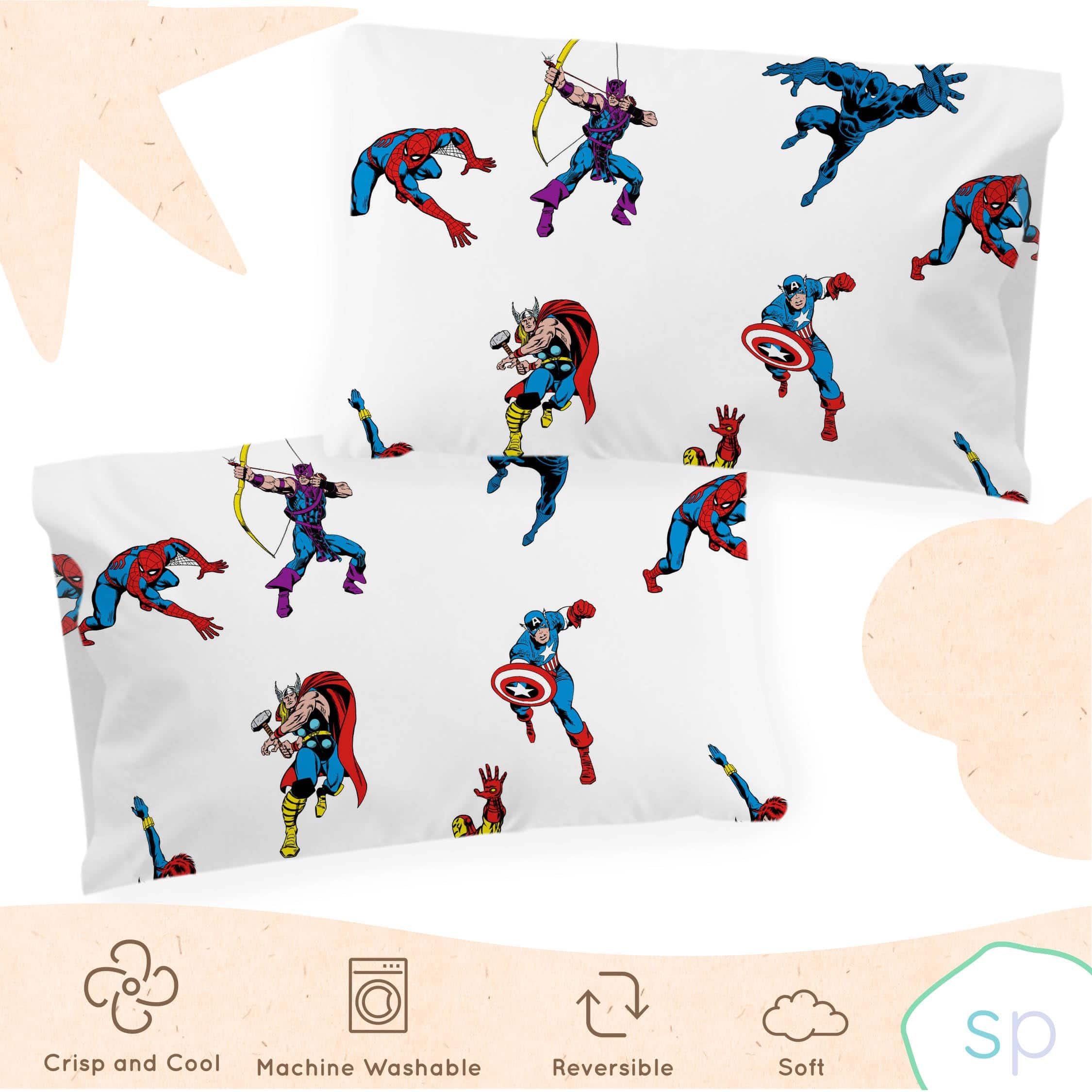 Funda de Almohada Reversible Saturday Park Disney Marvel - Imagen 3