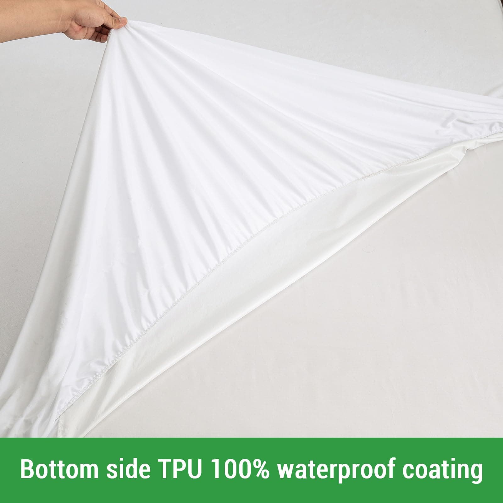 Protector de colchón impermeable de -Franela de coral - Imagen 7