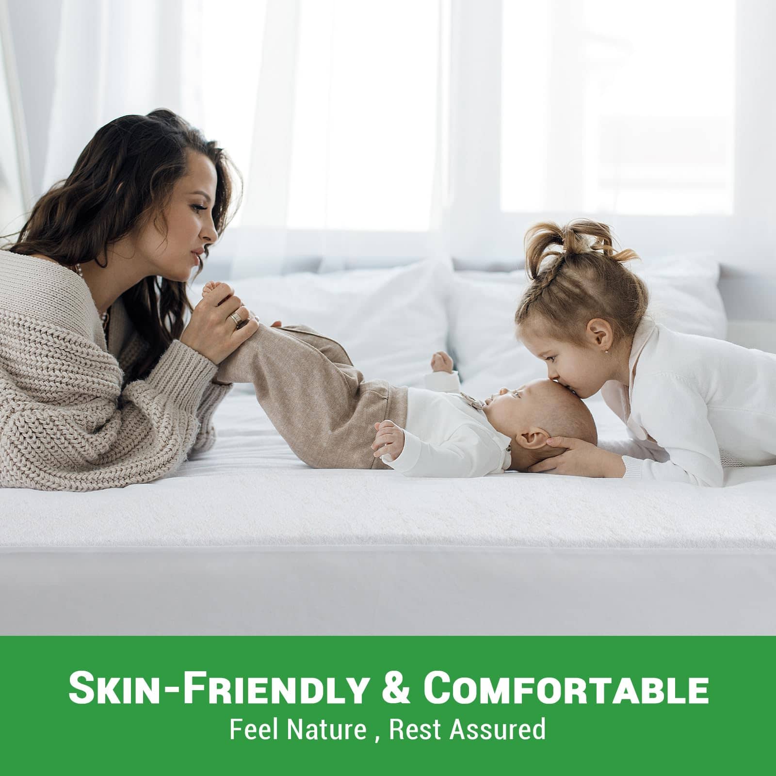 Protector de colchón impermeable de -Franela de coral - Imagen 6