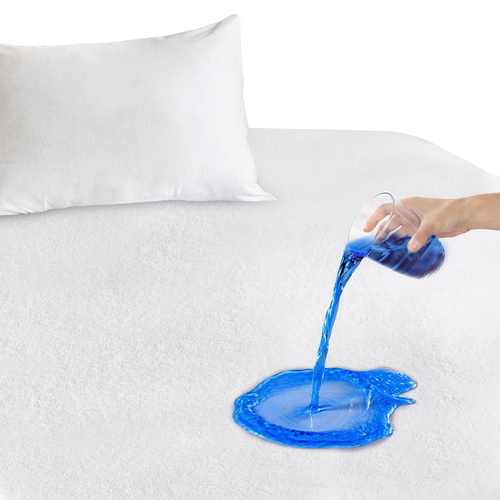 Protector de colchón impermeable de -Franela de coral