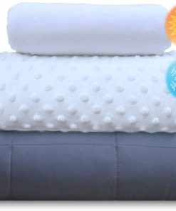 Manta Ponderada para Adultos (20 libras, 60� x 80�, Blanco)