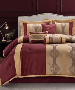 Juego de Edredón LANCO MODERN LIFESTYLE -Vino Oro