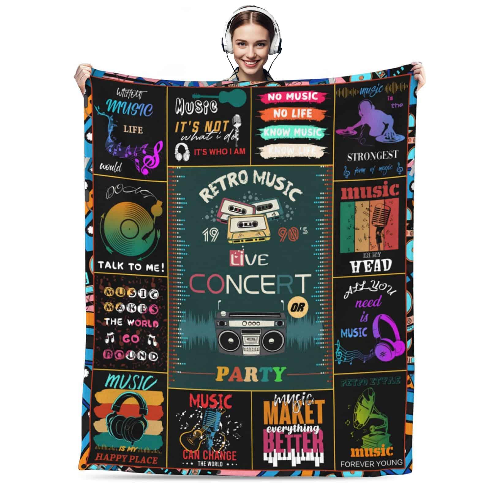 Cobija con Temática Musical para Profesores, Navidad,