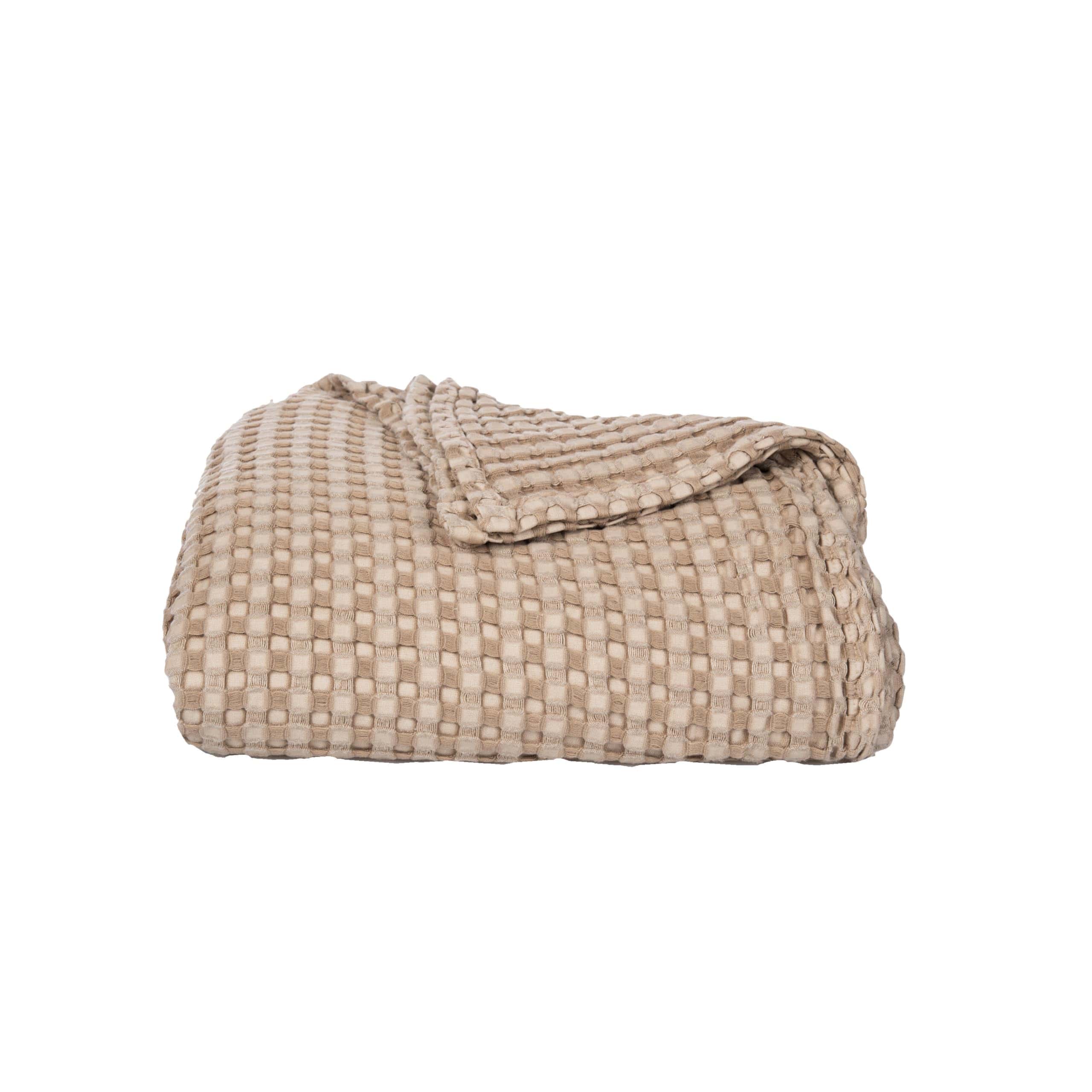 Manta de 50"x70" Premium de Lujo en Arena 50% Bambú 50%