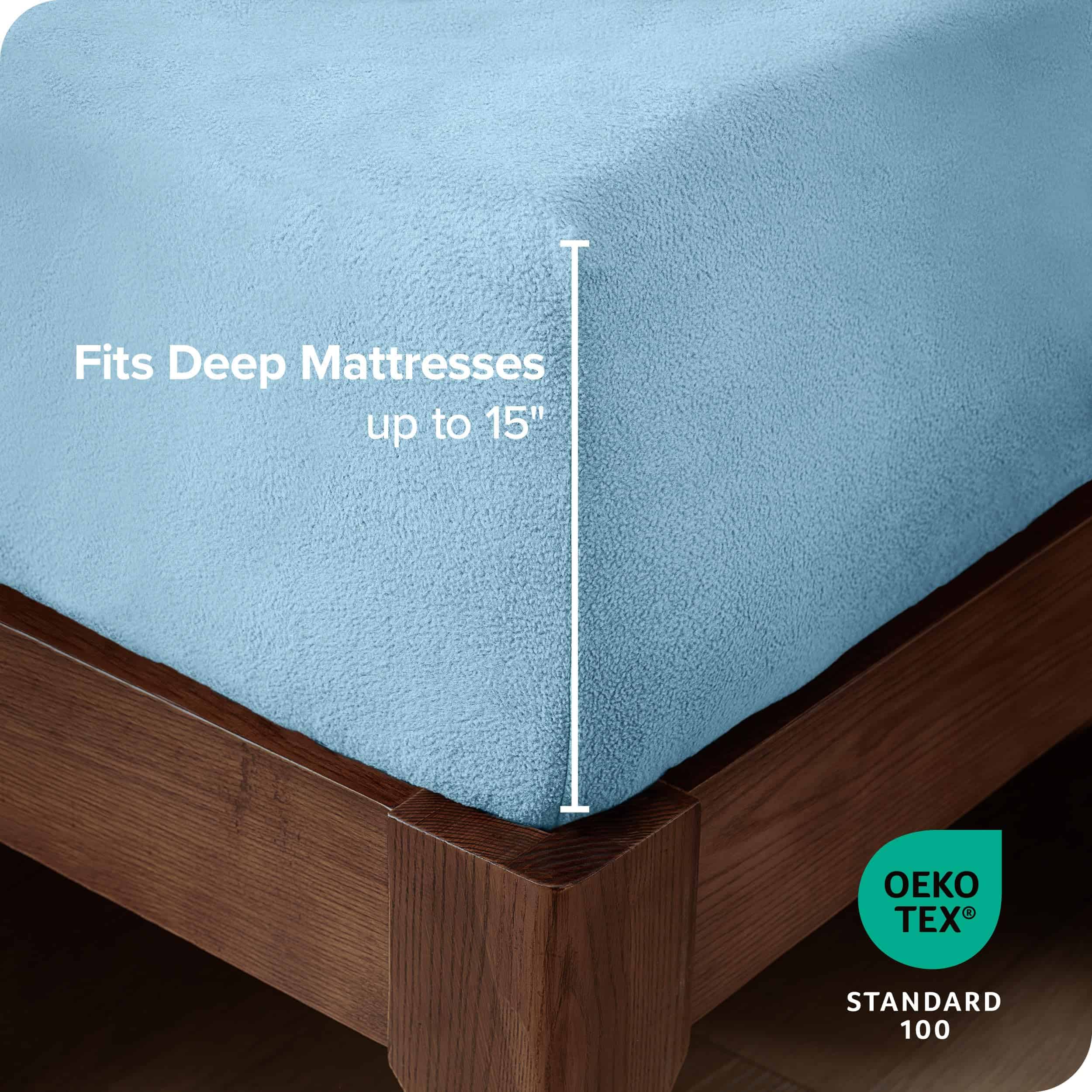 Sábana Ajustable de Polar Extra Suave Bare Home - Tamaño - Imagen 5