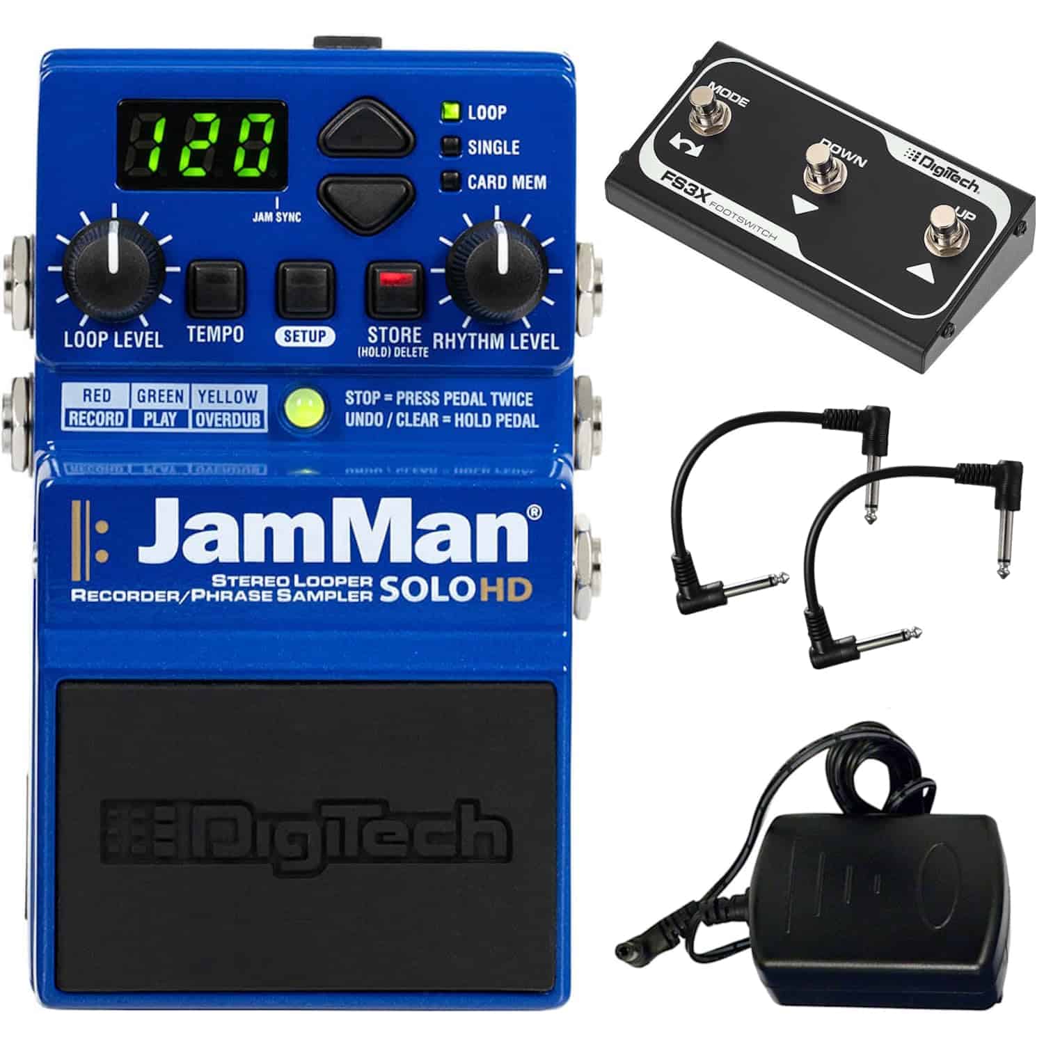 Pedal de Loop Stereo Digitech JamMan Solo HD - Paquete con