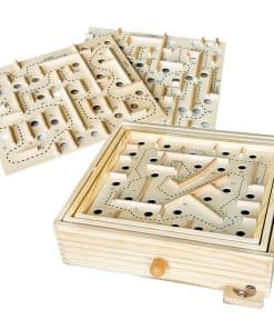 Laberinto de Madera Sterling Games con 3 Tableros