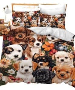 Juego de Ropa de Cama para Perros Juego de Edredón de