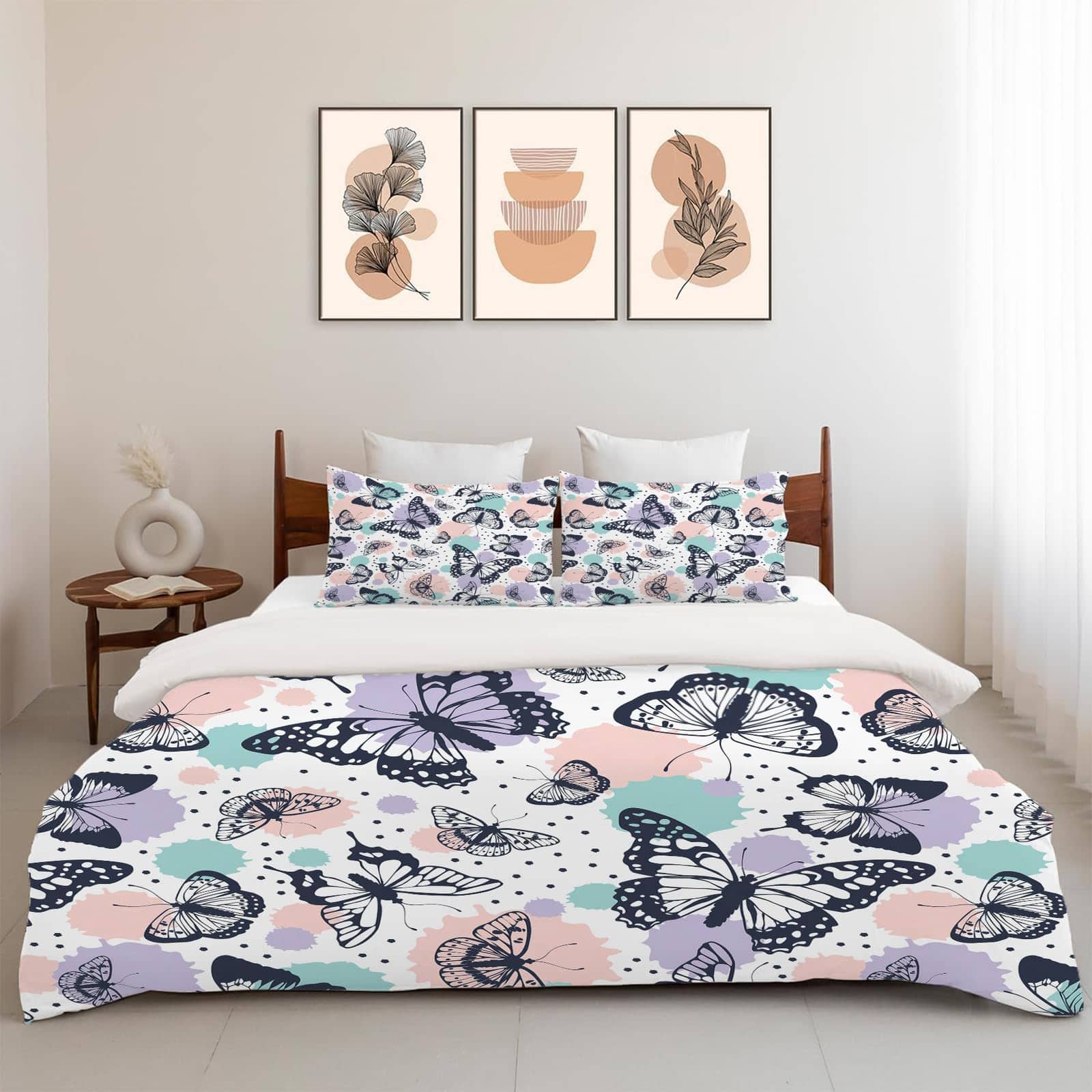 Juego de Ropa de Cama Mariposa Juego de Funda de Edredón - Imagen 6